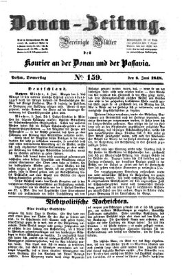 Donau-Zeitung Donnerstag 8. Juni 1848