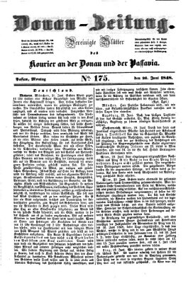 Donau-Zeitung Montag 26. Juni 1848