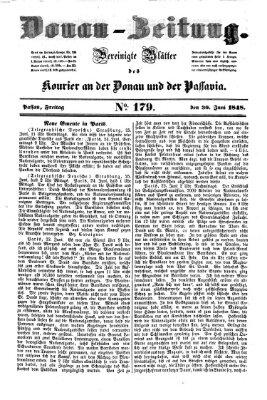 Donau-Zeitung Freitag 30. Juni 1848