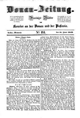 Donau-Zeitung Mittwoch 24. Januar 1849