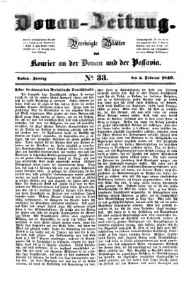 Donau-Zeitung Freitag 2. Februar 1849