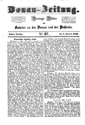 Donau-Zeitung Dienstag 6. Februar 1849