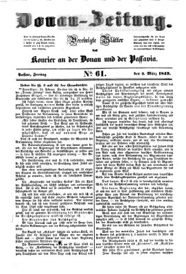 Donau-Zeitung Freitag 2. März 1849