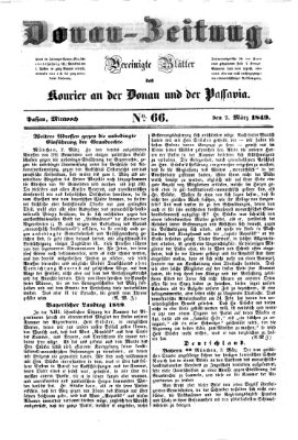 Donau-Zeitung Mittwoch 7. März 1849