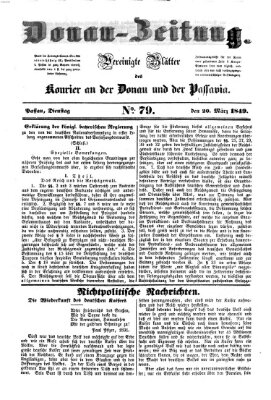 Donau-Zeitung Dienstag 20. März 1849