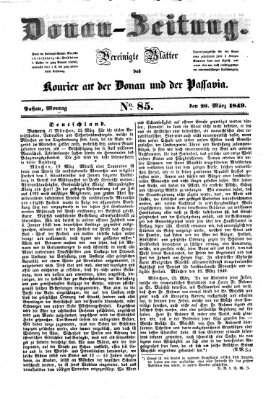 Donau-Zeitung Montag 26. März 1849