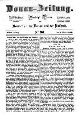 Donau-Zeitung Freitag 6. April 1849