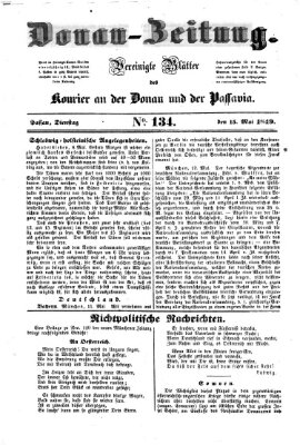 Donau-Zeitung Dienstag 15. Mai 1849