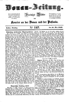 Donau-Zeitung Dienstag 29. Mai 1849