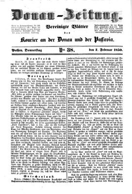 Donau-Zeitung Donnerstag 7. Februar 1850