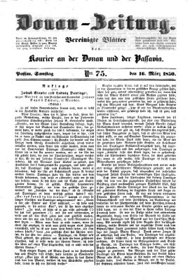 Donau-Zeitung Samstag 16. März 1850