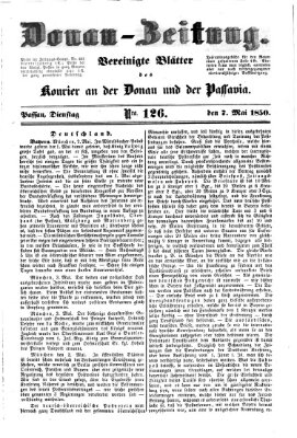 Donau-Zeitung Dienstag 7. Mai 1850