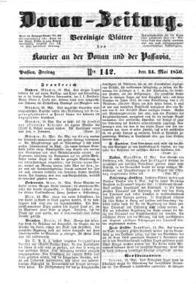 Donau-Zeitung Freitag 24. Mai 1850