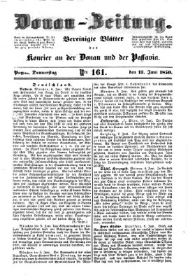 Donau-Zeitung Donnerstag 13. Juni 1850