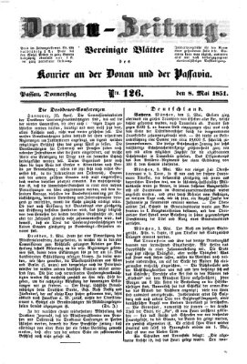 Donau-Zeitung Donnerstag 8. Mai 1851