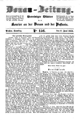 Donau-Zeitung Samstag 7. Juni 1851