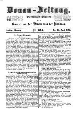 Donau-Zeitung Montag 16. Juni 1851