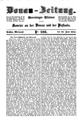 Donau-Zeitung Mittwoch 18. Juni 1851