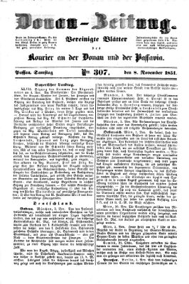 Donau-Zeitung Samstag 8. November 1851