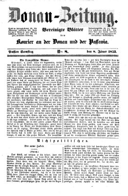 Donau-Zeitung Samstag 8. Januar 1853