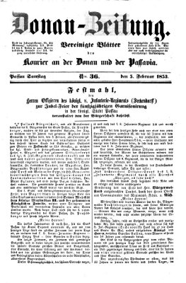 Donau-Zeitung Samstag 5. Februar 1853