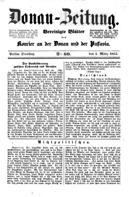 Donau-Zeitung Dienstag 1. März 1853