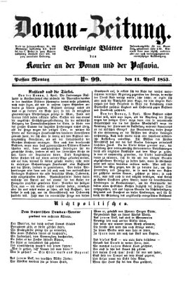 Donau-Zeitung Montag 11. April 1853