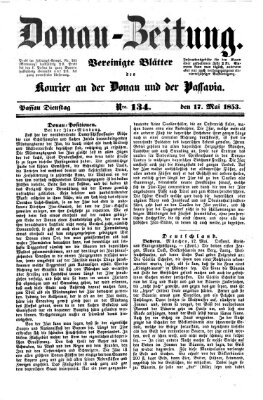 Donau-Zeitung Dienstag 17. Mai 1853