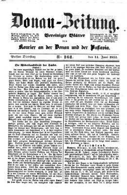 Donau-Zeitung Dienstag 14. Juni 1853