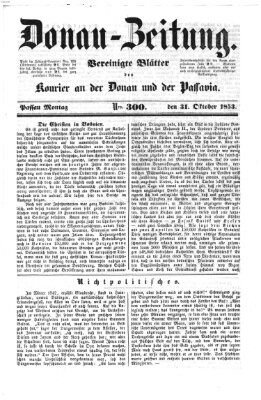 Donau-Zeitung Montag 31. Oktober 1853