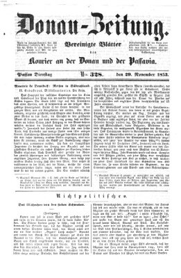 Donau-Zeitung Dienstag 29. November 1853