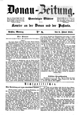 Donau-Zeitung Montag 8. Januar 1855