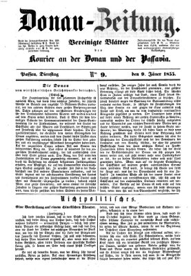 Donau-Zeitung Dienstag 9. Januar 1855