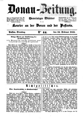 Donau-Zeitung Dienstag 13. Februar 1855