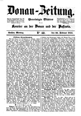 Donau-Zeitung Montag 26. Februar 1855