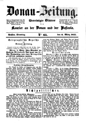 Donau-Zeitung Dienstag 6. März 1855