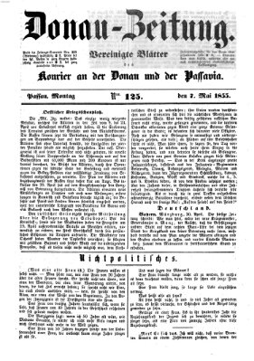 Donau-Zeitung Montag 7. Mai 1855