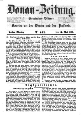 Donau-Zeitung Montag 14. Mai 1855