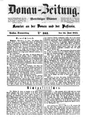 Donau-Zeitung Donnerstag 14. Juni 1855