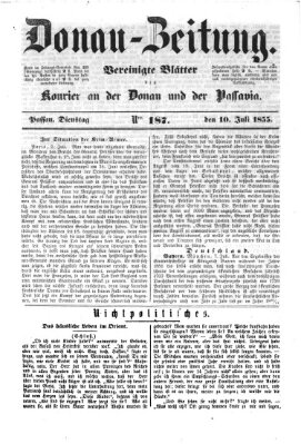 Donau-Zeitung Dienstag 10. Juli 1855