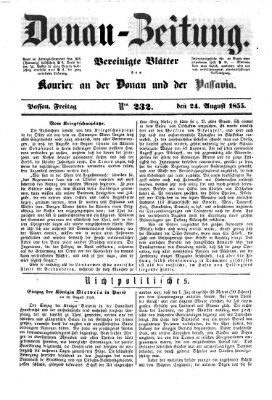 Donau-Zeitung Freitag 24. August 1855