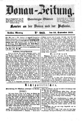 Donau-Zeitung Montag 24. September 1855