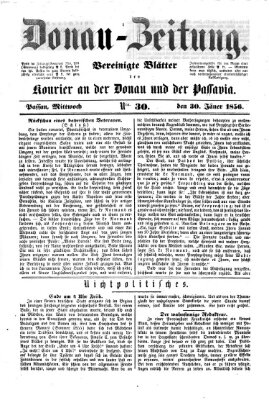 Donau-Zeitung Mittwoch 30. Januar 1856