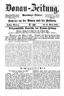 Donau-Zeitung Montag 31. März 1856