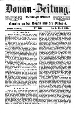 Donau-Zeitung Montag 7. April 1856