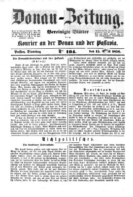 Donau-Zeitung Dienstag 15. April 1856