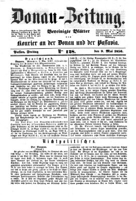 Donau-Zeitung Freitag 9. Mai 1856