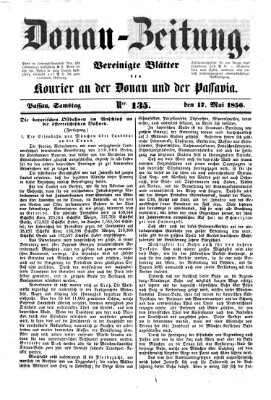 Donau-Zeitung Samstag 17. Mai 1856