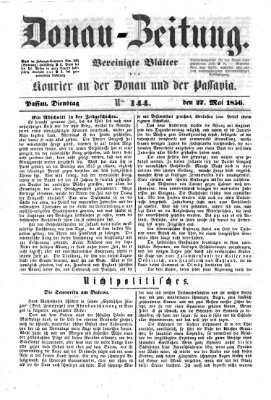 Donau-Zeitung Dienstag 27. Mai 1856