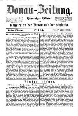 Donau-Zeitung Dienstag 17. Juni 1856